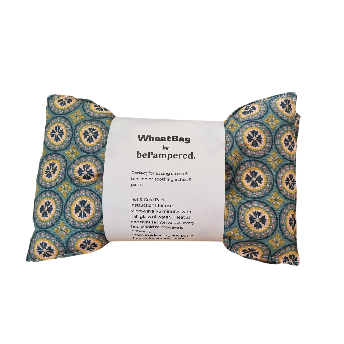 X-Large Wheat Bag - Boho Floral Mosaic