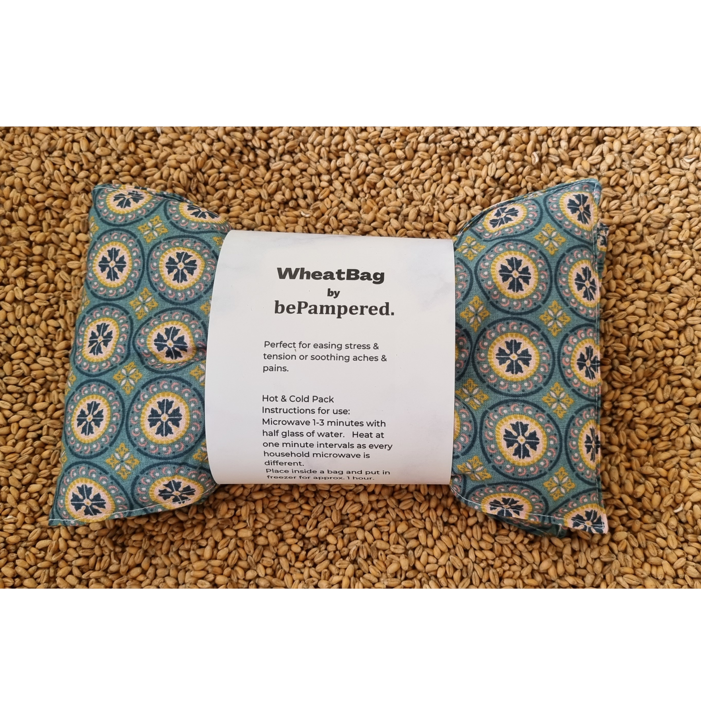 X-Large Wheat Bag - Boho Floral Mosaic