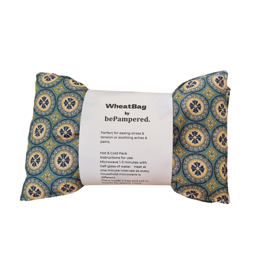 X-Large Wheat Bag - Boho Floral Mosaic