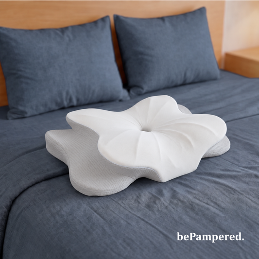 Ergonomic Memory Foam Cervical Butterfly Pillow