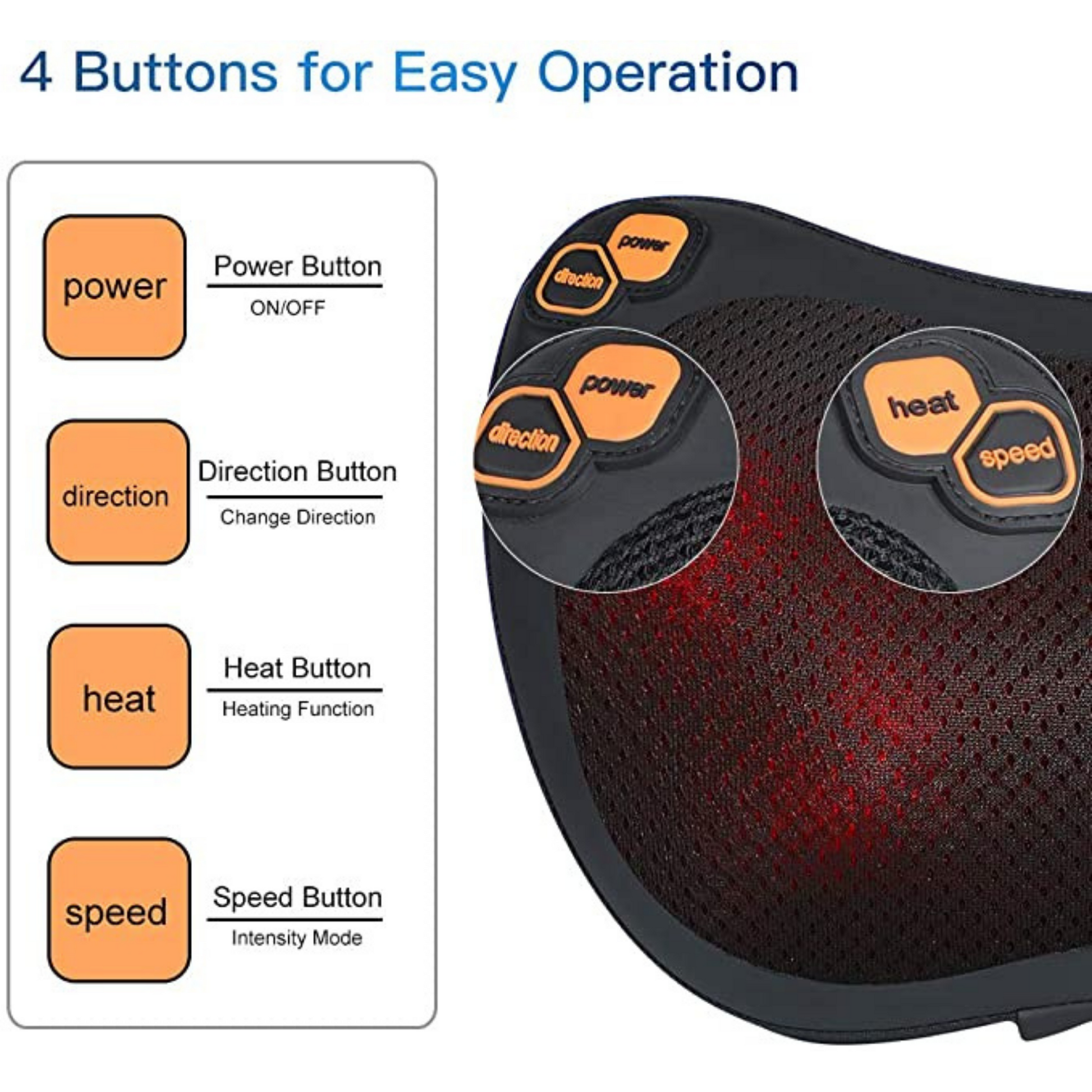 Cordless Shiatsu All in One Heated Massager – bePampered.